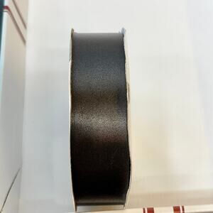 Flora Satin Craft Ribbon Berwick 1-7/16-Inch Wide by 100-Yard Spool Black New